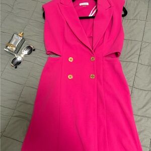 Calvin Klein Vibrant Pink Mini Dress